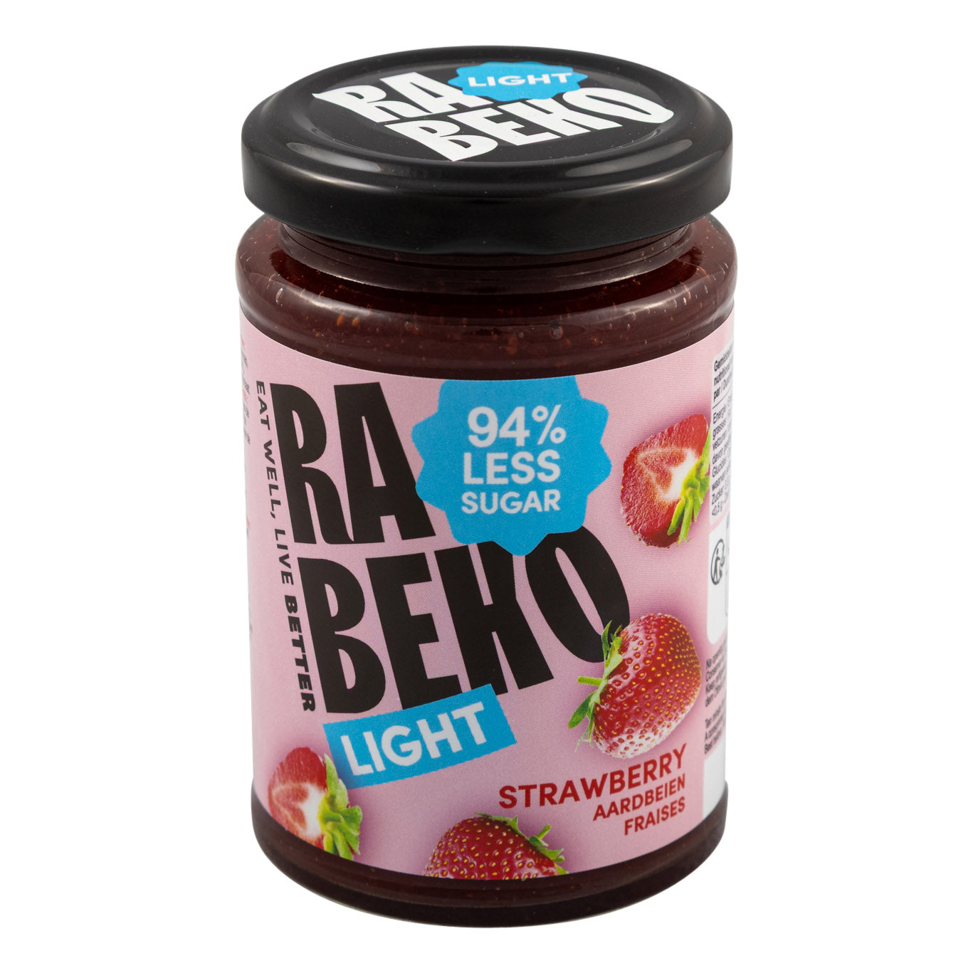 6 x Light Marmelade Erdbeeren Rabeko
