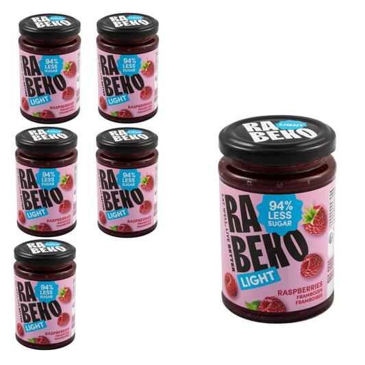 6 x Light Marmelade Himbeeren Rabeko