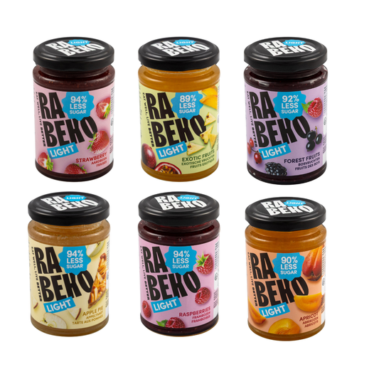 6 x Light Marmelade Mix aus Sechs Rabeko