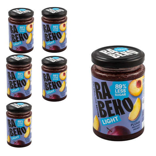 6 x Light Marmelade Pflaumen Rabeko