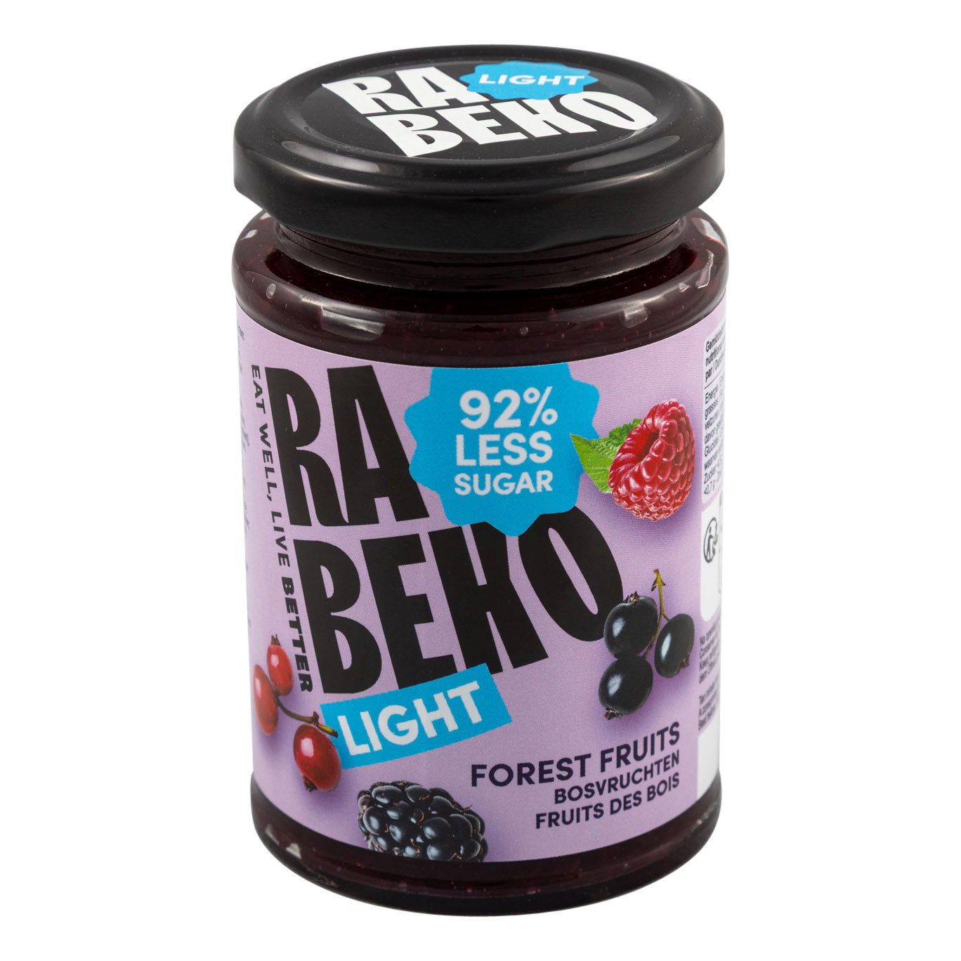6 x Light Marmelade Waldfrüchte Rabeko